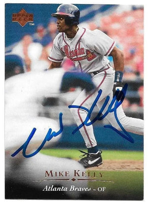Mike Kelly Signed 1995 Upper Deck Baseball Card - Atlanta Braves