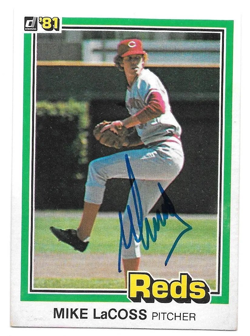Mike Lacoss Signed 1981 Donruss Baseball Card - Cincinnati Reds
