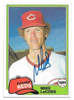 Mike Lacoss Signed 1981 Topps Baseball Card - Cincinnati Reds