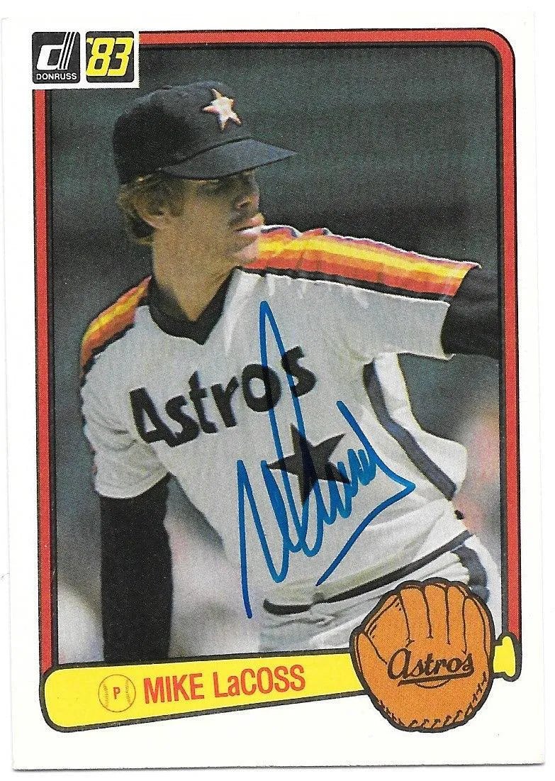 Mike Lacoss Signed 1983 Donruss Baseball Card - Houston Astros