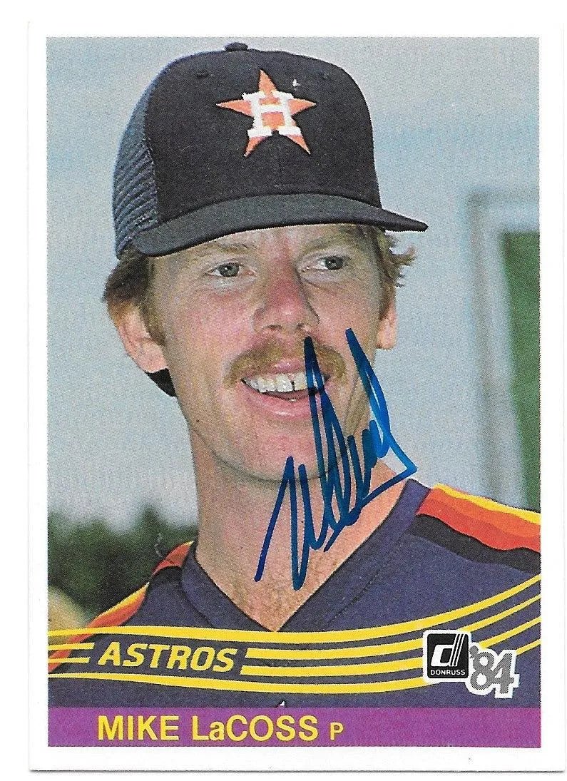 Mike Lacoss Signed 1984 Donruss Baseball Card - Houston Astros
