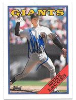 Mike Lacoss Signed 1988 Topps Baseball Card - San Francisco Giants