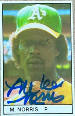 Mike Norris Signed 1981 All-Star Program Inserts Baseball Card - Oakland A's