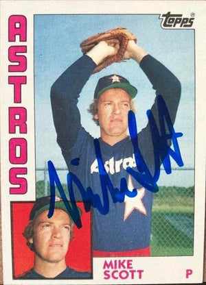 Mike Scott Signed 1984 Topps Baseball Card - Houston Astros