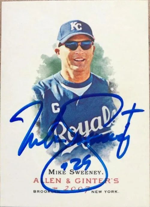 Mike Sweeney Signed 2007 Allen & Ginter Baseball Card - Kansas City Royals
