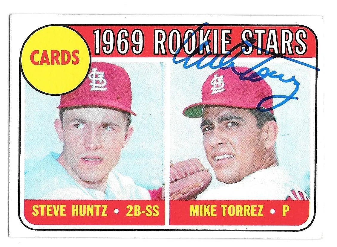 Mike Torrez Signed 1969 Topps Baseball Card - St Louis Cardinals