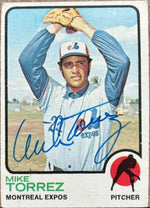Mike Torrez Signed 1973 Topps Baseball Card - Montreal Expos