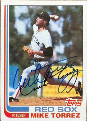 Mike Torrez Signed 1982 Topps Baseball Card - Boston Red Sox