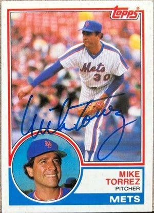 Mike Torrez Signed 1983 Topps Traded Baseball Card - New York Mets