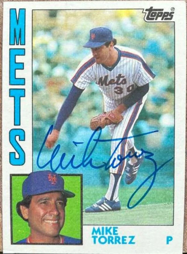 Mike Torrez Signed 1984 Topps Baseball Card - New York Mets