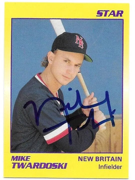 Mike Twardowski Signed 1990 Star Baseball Card