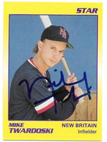 Mike Twardowski Signed 1990 Star Baseball Card