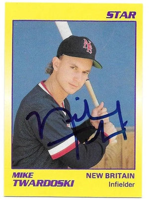 Mike Twardowski Signed 1990 Star Baseball Card