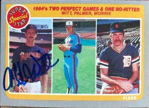 Mike Witt Signed 1985 Fleer Baseball Card - California Angels