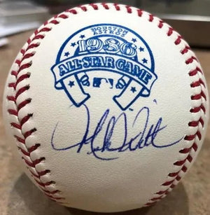 Mike Witt Signed 1986 All-Star Baseball - California Angels