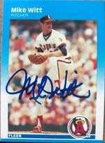 Mike Witt Signed 1987 Fleer Baseball Card - California Angels - PastPros