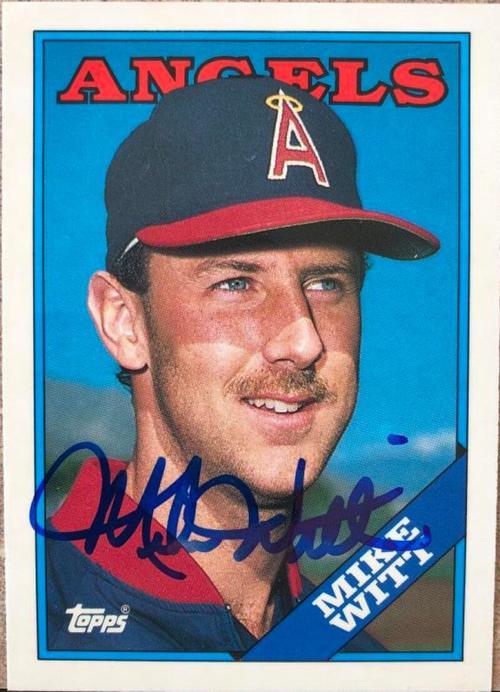 Mike Witt Signed 1988 Topps Tiffany Baseball Card - California Angels - PastPros