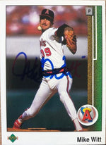 Mike Witt Signed 1989 Upper Deck Baseball Card - California Angels - PastPros