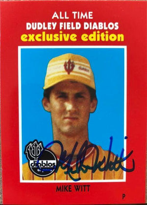 Mike Witt Signed 1990 El Paso Diablos All-Time Greats Baseball Card - PastPros