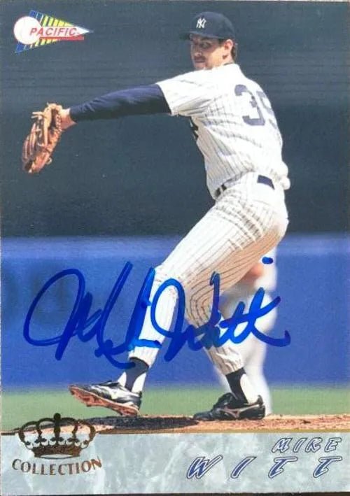 Mike Witt Signed 1994 Pacific Crown Baseball Card - New York Yankees