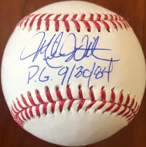 Mike Witt Signed ROMLB Baseball - Perfect Game Inscription - California Angels