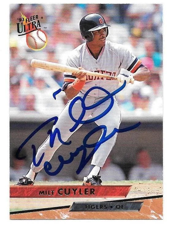 Milt Cuyler Signed 1993 Fleer Ultra Baseball Card - Detroit Tigers