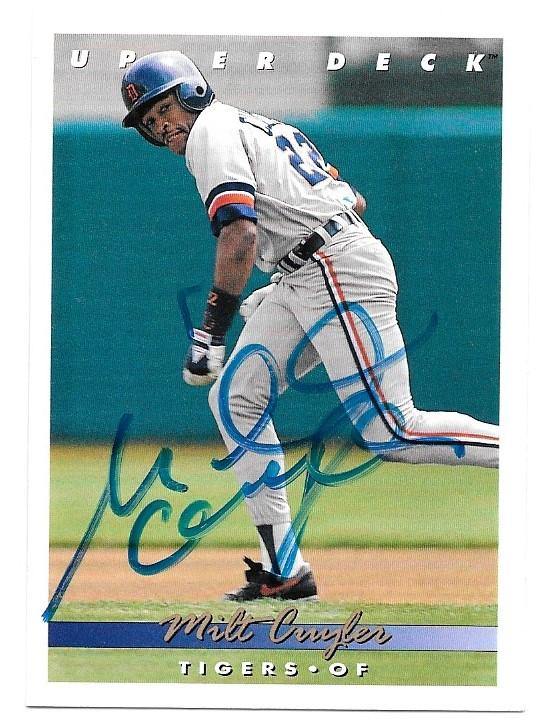 Milt Cuyler Signed 1993 Upper Deck Baseball Card - Detroit Tigers - PastPros