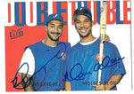 Moises Alou & Henry Rodriguez Signed 1997 Fleer Ultra Baseball Card - "Double Trouble"