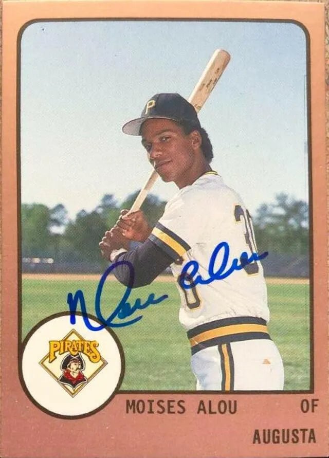 Moises Alou Signed 1988 Pro Cards Baseball Card