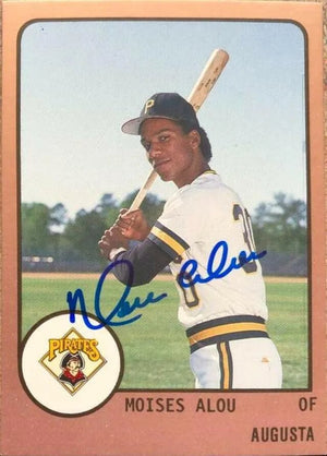 Moises Alou Signed 1988 Pro Cards Baseball Card