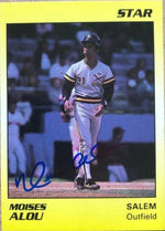 Moises Alou Signed 1989 Star Baseball Card