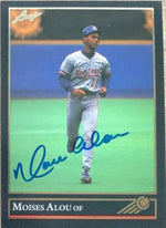 Moises Alou Signed 1992 Black Gold Leaf Baseball Card - Montreal Expos