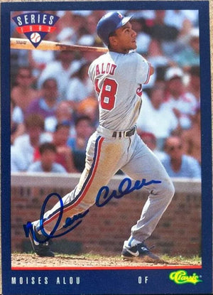 Moises Alou Signed 1993 Classic Game Baseball Card - Montreal Expos