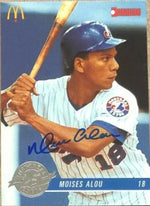Moises Alou Signed 1993 Donruss McDonald's Baseball Card - Montreal Expos