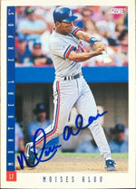 Moises Alou Signed 1993 Score Baseball Card - Montreal Expos