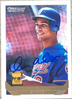 Moises Alou Signed 1993 Topps Gold Baseball Card - Montreal Expos