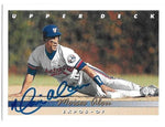 Moises Alou Signed 1993 Upper Deck Baseball Card - Montreal Expos