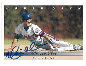 Moises Alou Signed 1993 Upper Deck Baseball Card - Montreal Expos - PastPros