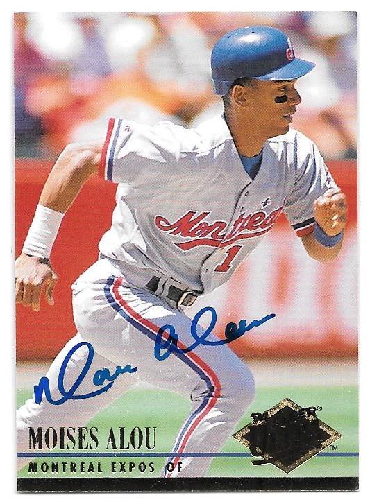 Moises Alou Signed 1994 Fleer Ultra Baseball Card - Montreal Expos - PastPros
