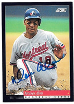 Moises Alou Signed 1994 Score Baseball Card - Montreal Expos - PastPros