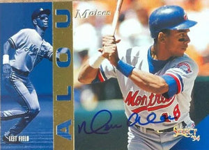 Moises Alou Signed 1994 Score Select Baseball Card - Montreal Expos