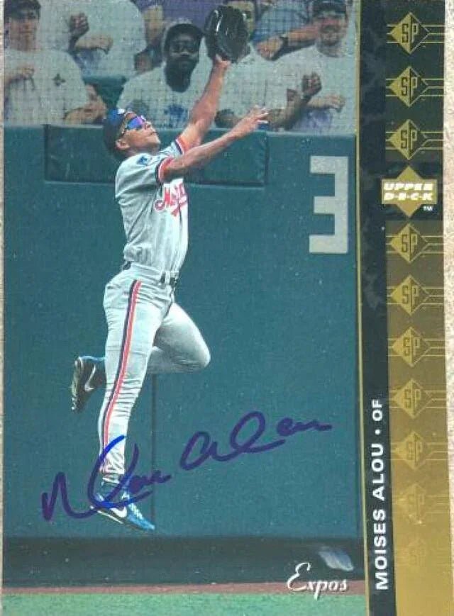 Moises Alou Signed 1994 SP Baseball Card - Montreal Expos