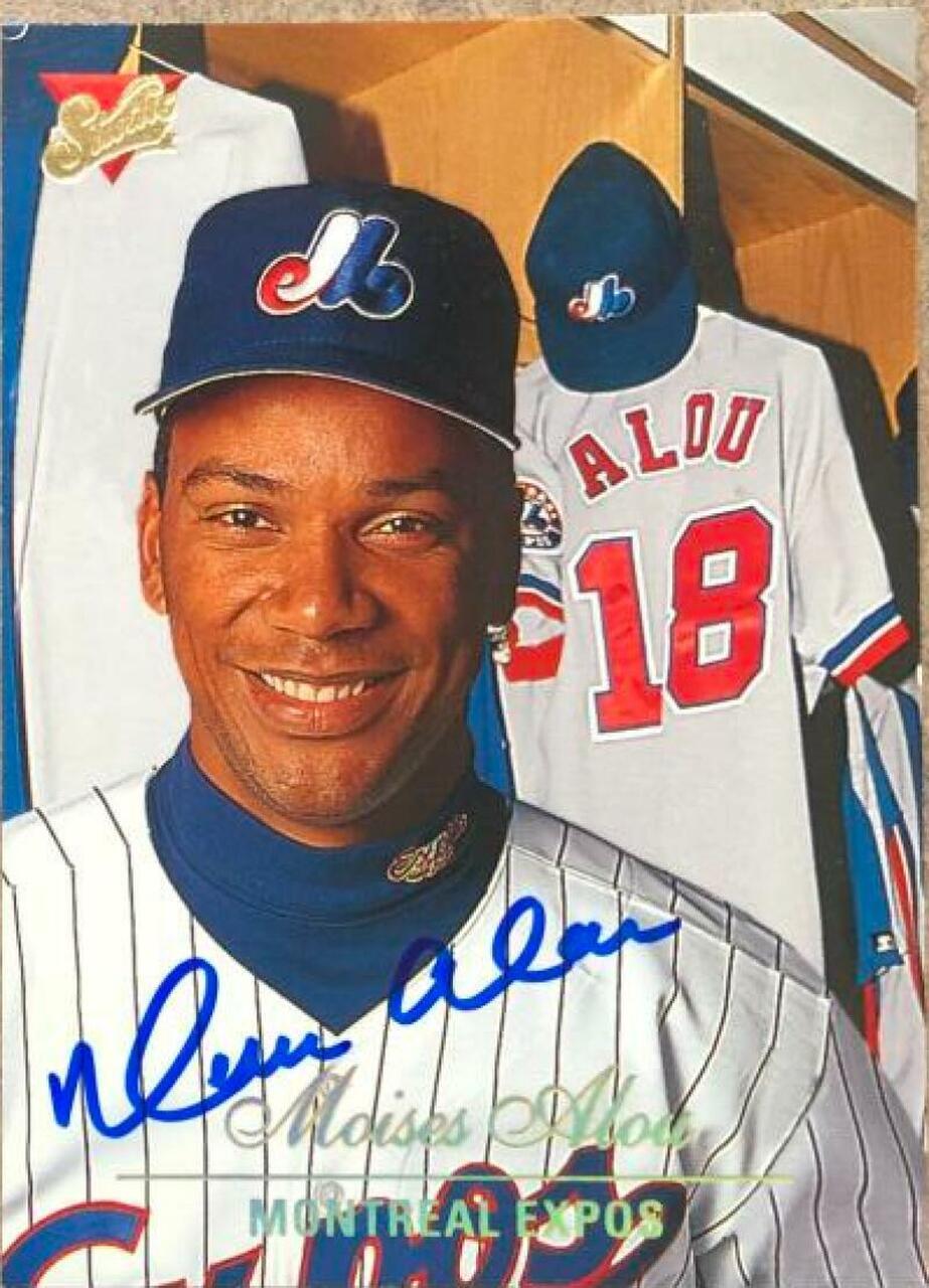 Moises Alou Signed 1994 Studio Baseball Card - Montreal Expos - PastPros
