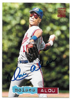 Moises Alou Signed 1994 Topps Stadium Club Baseball Card - Montreal Expos - PastPros