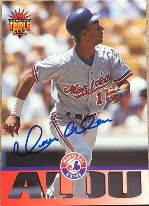 Moises Alou Signed 1994 Triple Play Baseball Card - Montreal Expos