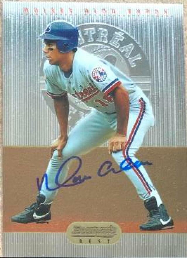 Moises Alou Signed 1995 Bowman's Best Baseball Card - Montreal Expos - PastPros