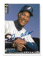 Moises Alou Signed 1995 Collector's Choice Baseball Card - Montreal Expos