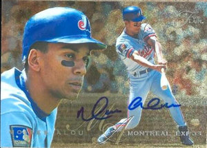 Moises Alou Signed 1995 Flair Baseball Card - Montreal Expos - PastPros