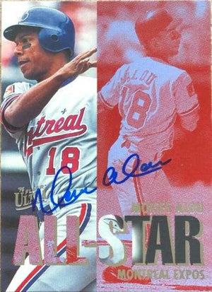 Moises Alou Signed 1995 Fleer Ultra All-Stars Baseball Card - Montreal Expos