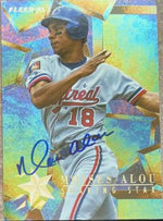 Moises Alou Signed 1995 Fleer Update Soaring Stars Baseball Card - Montreal Expos